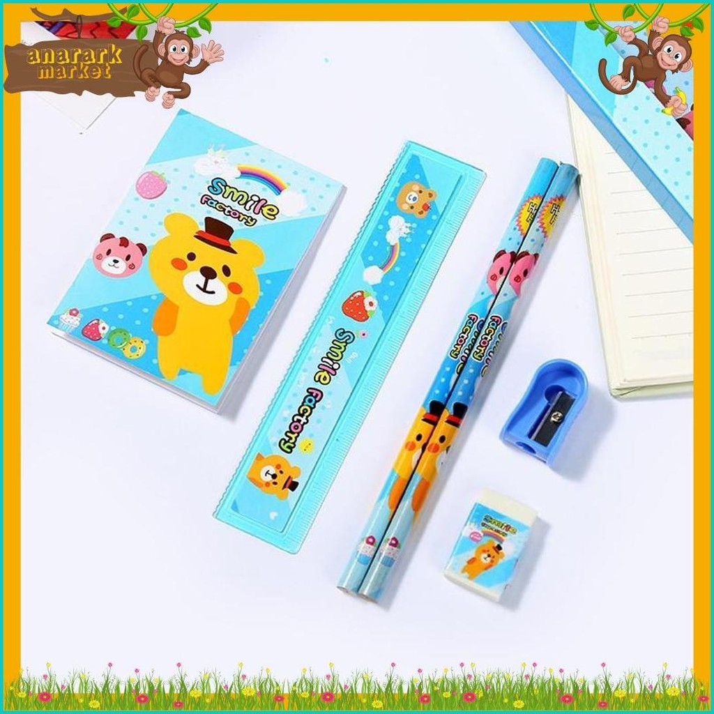 

Dp Alat Tulis Set 6In1 Stationery Set Karakter Lucu Set Perlengkapan Alat Tulis Cute Sekolah Anak-Anak Tk Diskon Setengah Harga