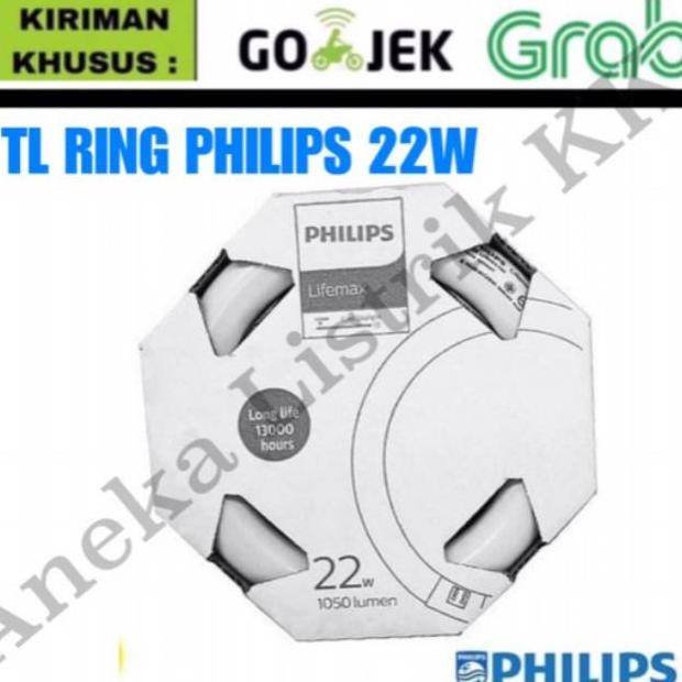 PHILIPS TL RING 22W Lampu Bulat 22Watt Donat 22 W Watt PUTIH