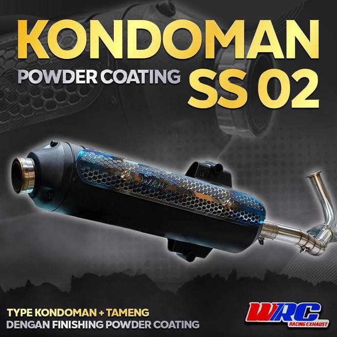 * Knalpot Racing Kondoman Wrc Ss02 Vario, Nmax, Aerox, Pcx *