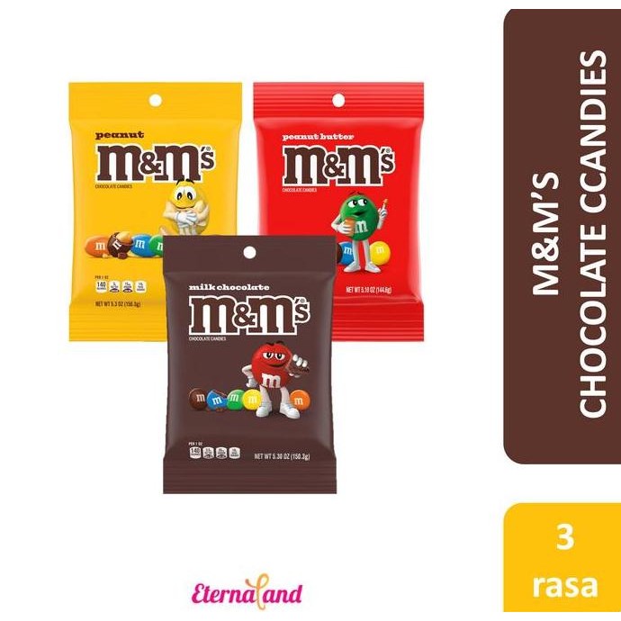 

M&M Chocolate Candies Bag - Coklat Imoport USA Warna Warni Termurah