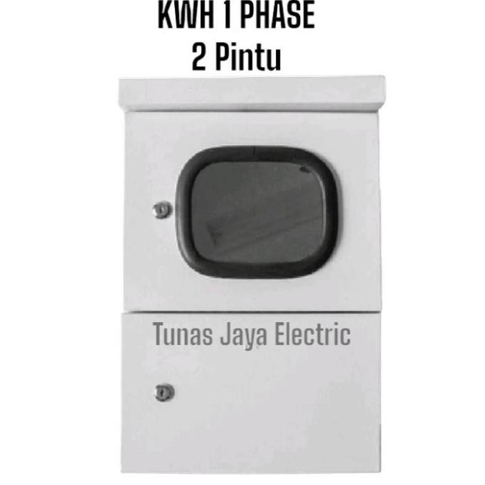 Box Panel KWH Meter 1Phase (Kaca 2Pintu) Model Topi OUTDOOR