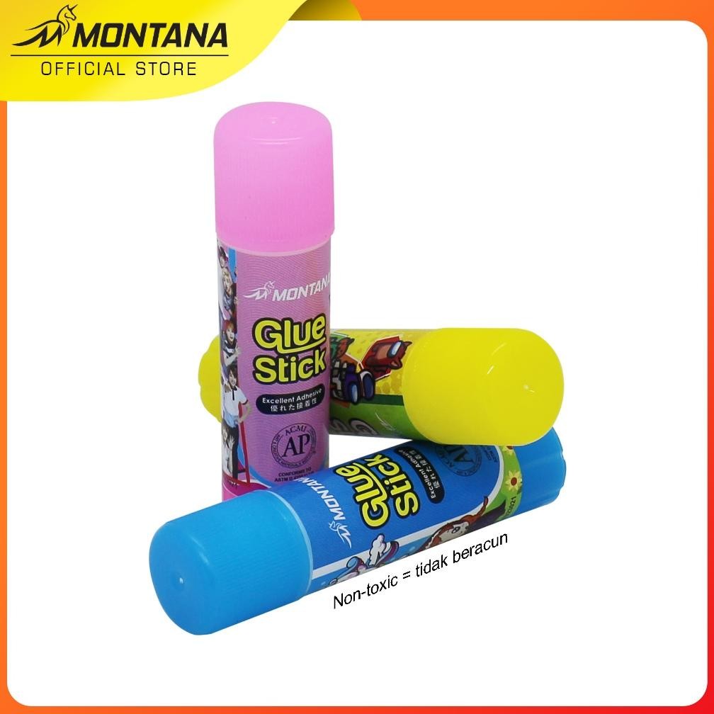 

Uk-75 Montana Glue Stick Fancy 10G 24 Pcs Excellent Adhesive Lem Batang Perekat Gsf-10 / 10Gr - Box Uk-75