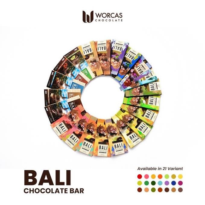 

Worcas Chocolate Bar 90g Bali Coklat Aneka Rasa Premium Termurah
