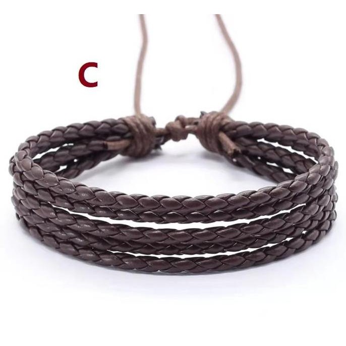 [original] gelang kulit asli pria wanita trendy vintage fashionable [terlaris] [terbaik]