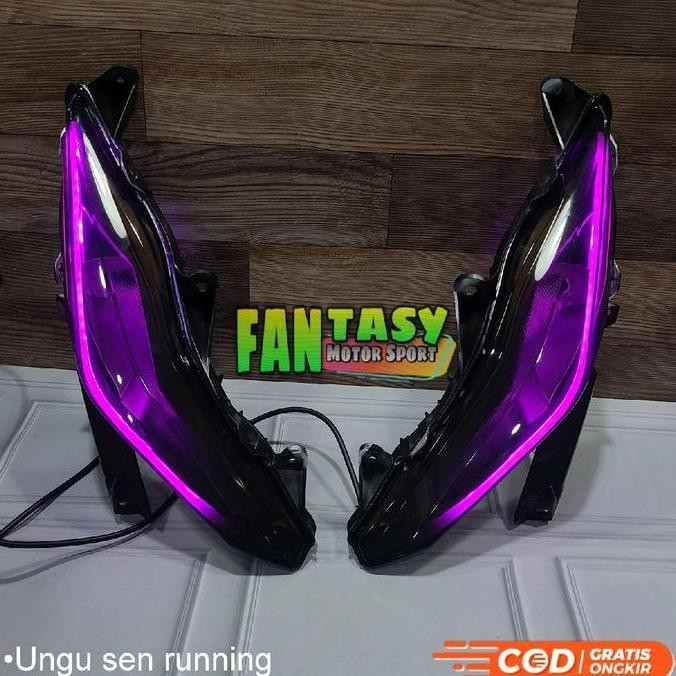 PAKET MURAH LAMPU ALIS SEN RUNNING BEAT FI ESP STREET ECO 2016 2017 2018 2019 FULLSET MIKA SMOKE BUK