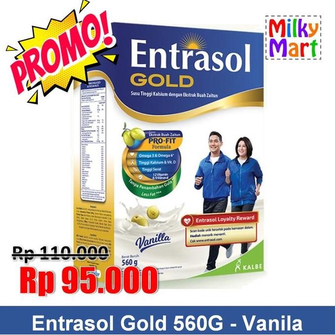 

Entrasol Gold Vanila 600gr - Susu Nutrisi Dewasa Termurah
