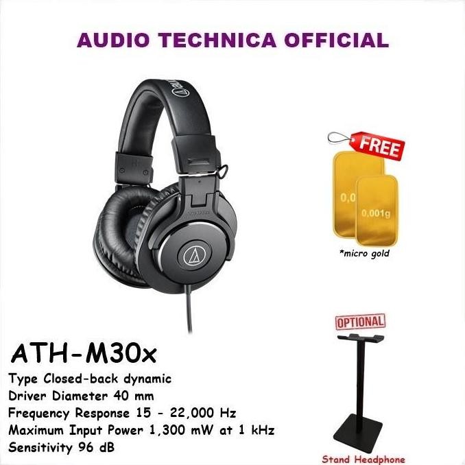 New Deals Audio-Technica Ath-M30X Professional Studio Monitor Headphone Ath M30X