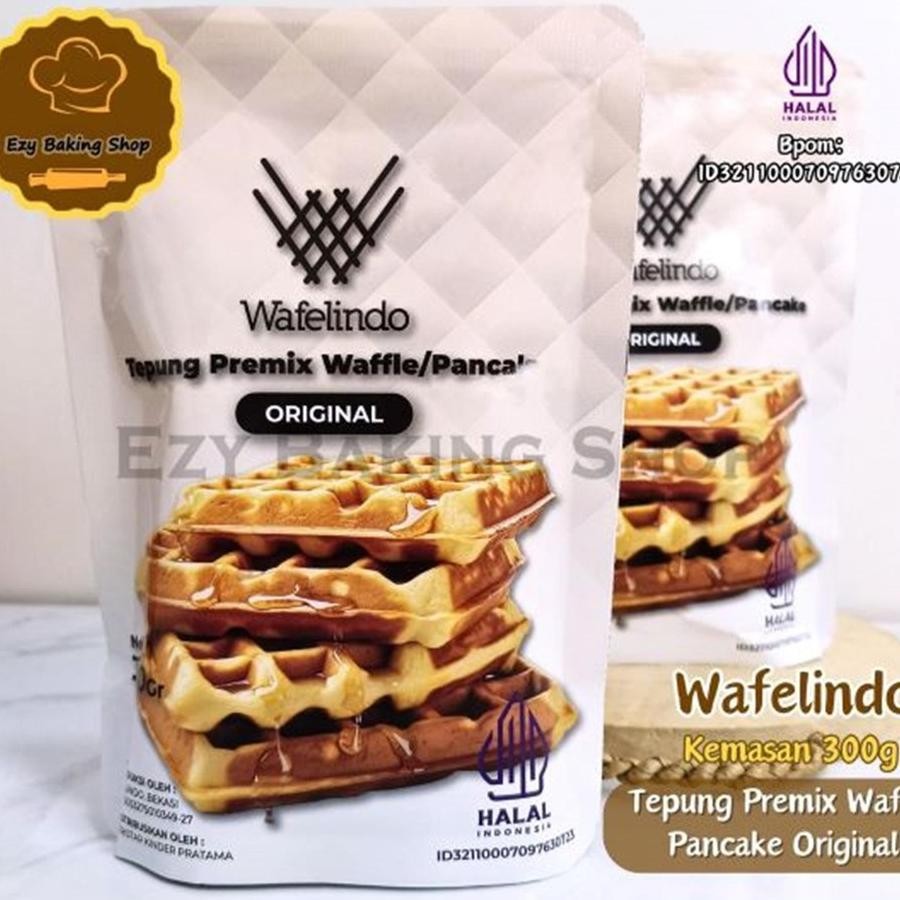 

Premix Waffle 300Gr Tepung Nt Waffle Pancake Mix