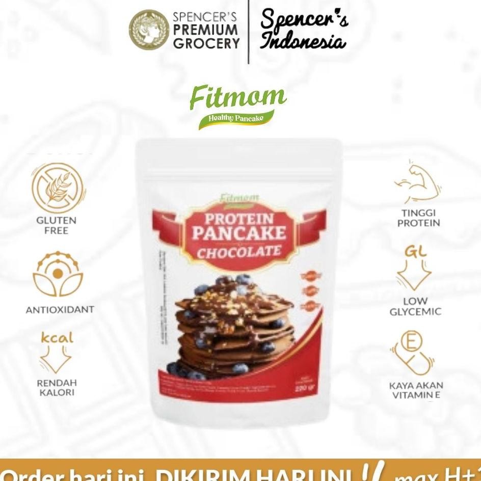

Spencers Fitmom Protein Pancake Chocolate 220Gr Tepung Pancake N Gluten Free Rasa Cokelat