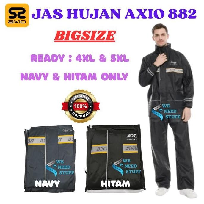 Jas Hujan Axio 882 Size 4XL 5XL Big Size Jumbo XXXXL XXXXXL mantel mantol AXIO 882