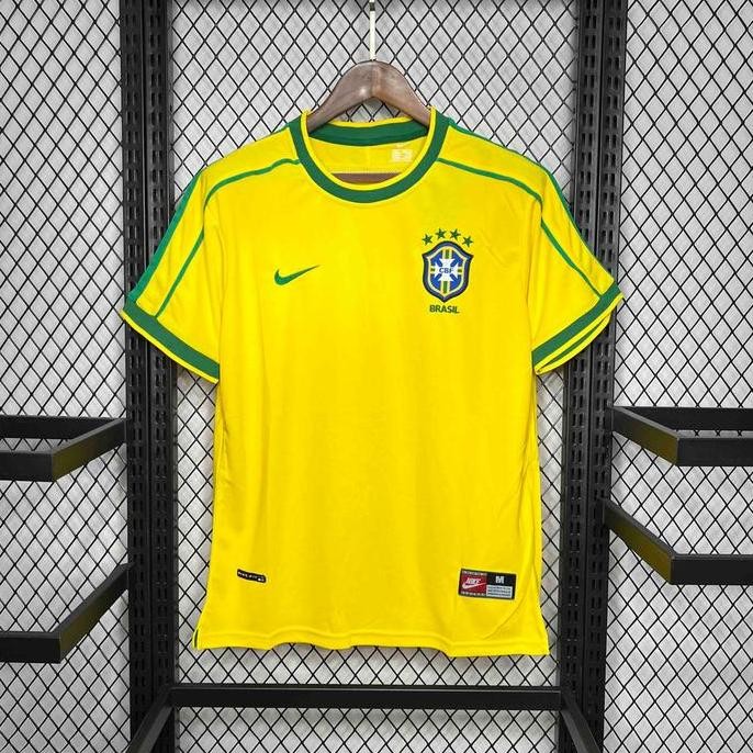 Jersey Retro Vintage BRAZIL Home 1998 GO HQ