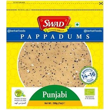 

=====] Punjabi Papad Swad / Papadums India / Crunchy Thin Crackers / Kerupuk
