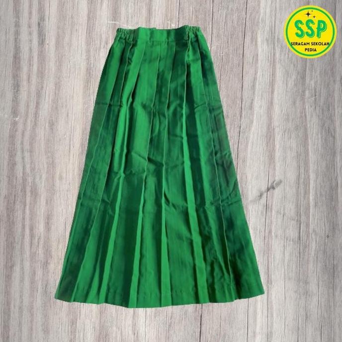 rok rempel sd smp al azhar warna hijau panjang