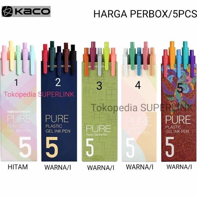 

tersedia pulpen kaco sign durable 0.5mm - 5 pcs per pack