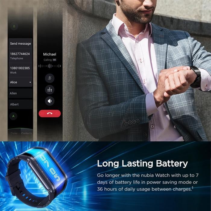Nubia Watch Smartwatch 4.01 Flexible Amoled Display