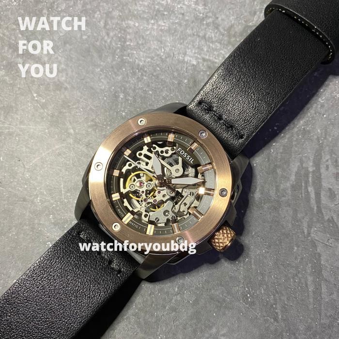 Jam Tangan Pria Automatic Fossil Original Me3082 Me 3082 Black Wfy