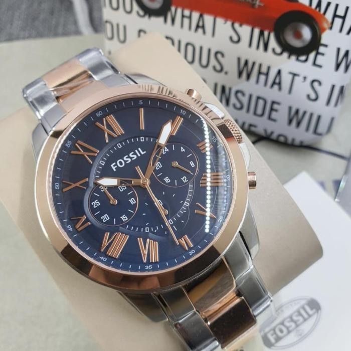 Fossil Grant Fs5024 Original Jam Tangan Pria Chrono Aktif Free Box Ori Bergaransi