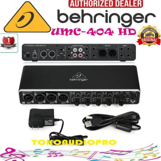 Hits Behringer Umc404Hd Umc-404Hd Umc 404 Hd Soundcard
