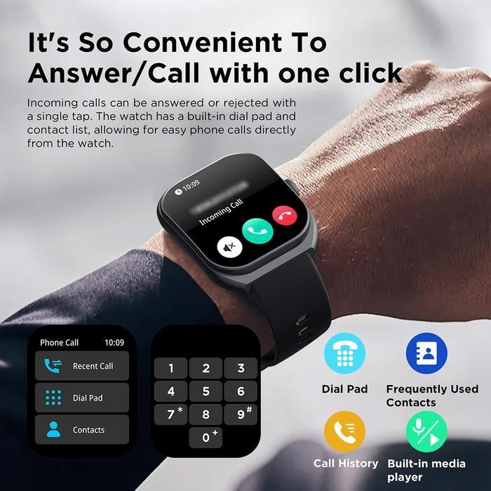 Zjs Eksklusif Dh.Gadget Jam Tangan Pintar Skmei B59 | Layar Hd Lengkung 3D | Tahan Air 1Atm | Olahra