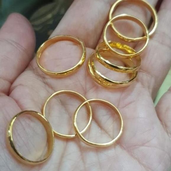 cincin emas asli 24 karat 1 gram / cincin kawin emas asli 24k