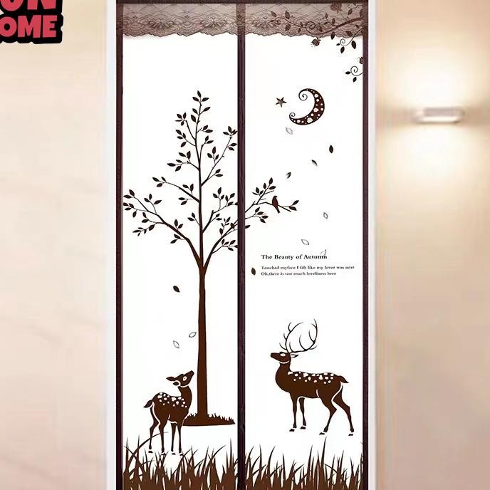 Tirai Magnet Elegan Bahan Plastik Pvc Khusus Ruanga Ac .90X210Cm 100X210Cm Tirai Pintu Kamar Tirai M