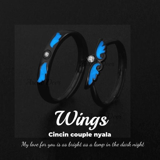 Cincin couple nyala terbaru cincin couple pasangan Simpel dan Fashionable hadia pacaran Surprise Gif