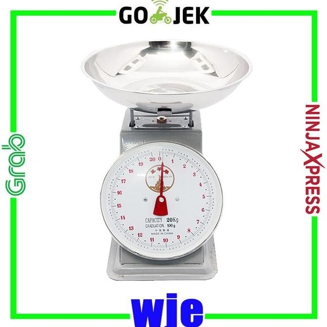 New Timbangan Manual Duduk 10kg 15kg 20kg Timbangan Buah Sayur Sembako Analog