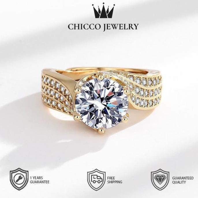 CHICCO JEWELRY Cincin couple luxury Cincin wanita elegan high quality Grade Cincin pasangan perempua