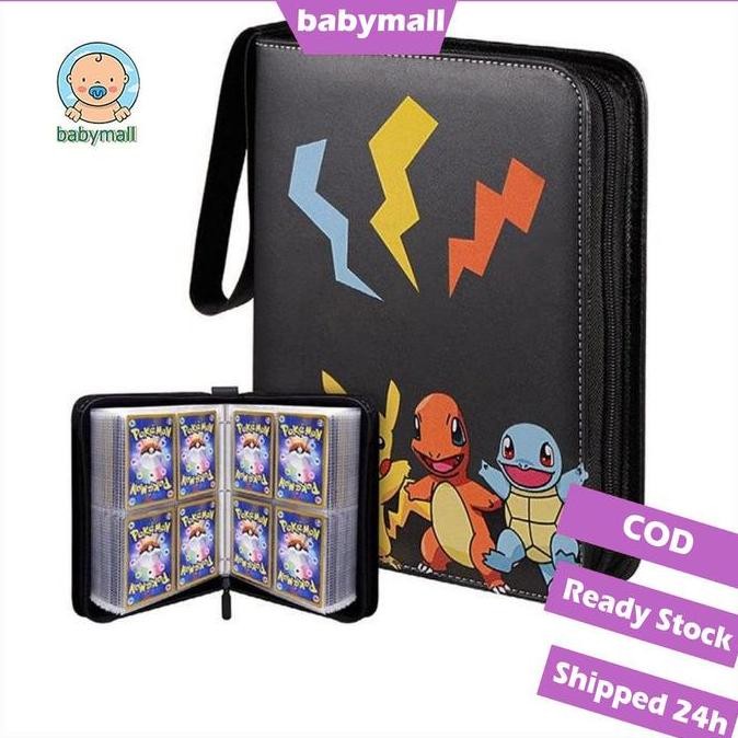 

Sale 24HBuku Album Holder 400 Kartu Game Pokemon Ex Gx Bahan Pu Waterproof Dengan Resleting Untuk Koleksi / Mainan Anak Case Zipper