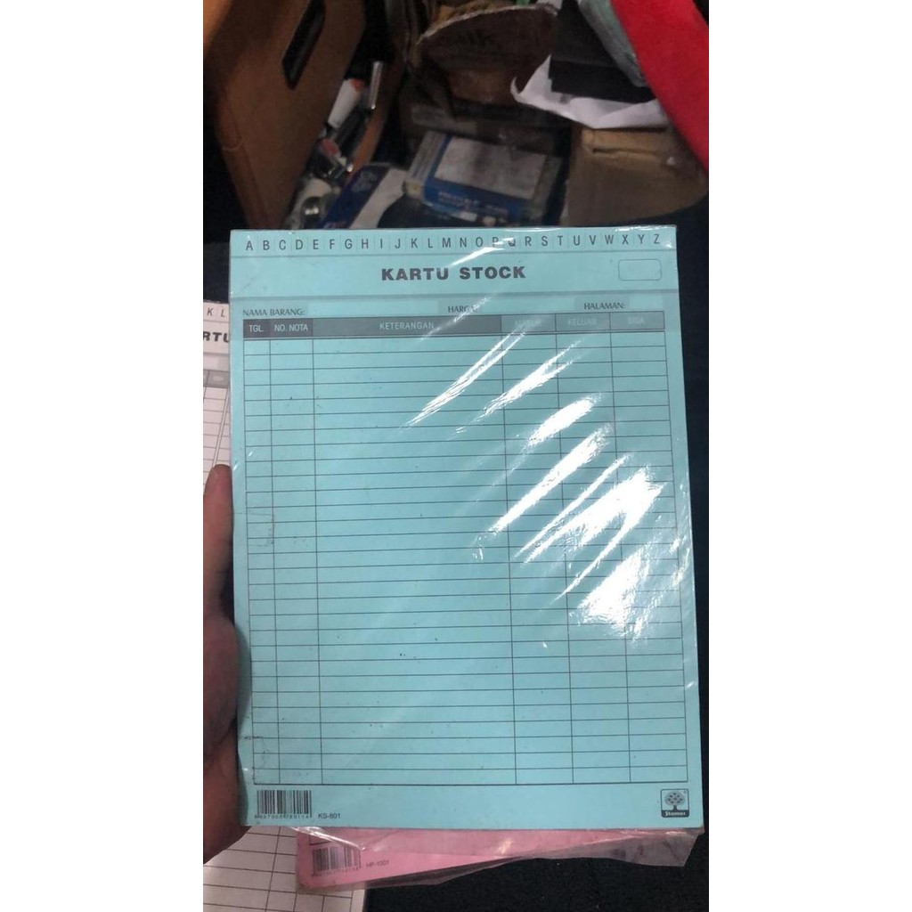 

```````] kartu stock stanmos ukuran a5 quarto isi 25 lembar karton tebal ( sisa barang jaman dulu)