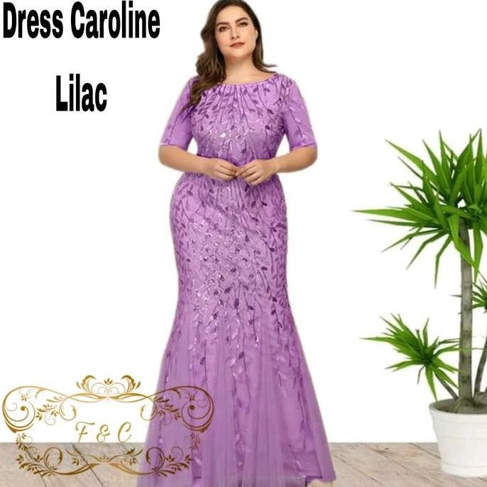 DRESS BRUKAT/DRESS Cantik/DRESS  Pesta Kondangan/ Gaun Wanita Natal Panjang Tile Formal Fit Mewah Br