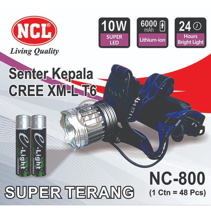 Senter Kepala POLICE Super Terang NC-800