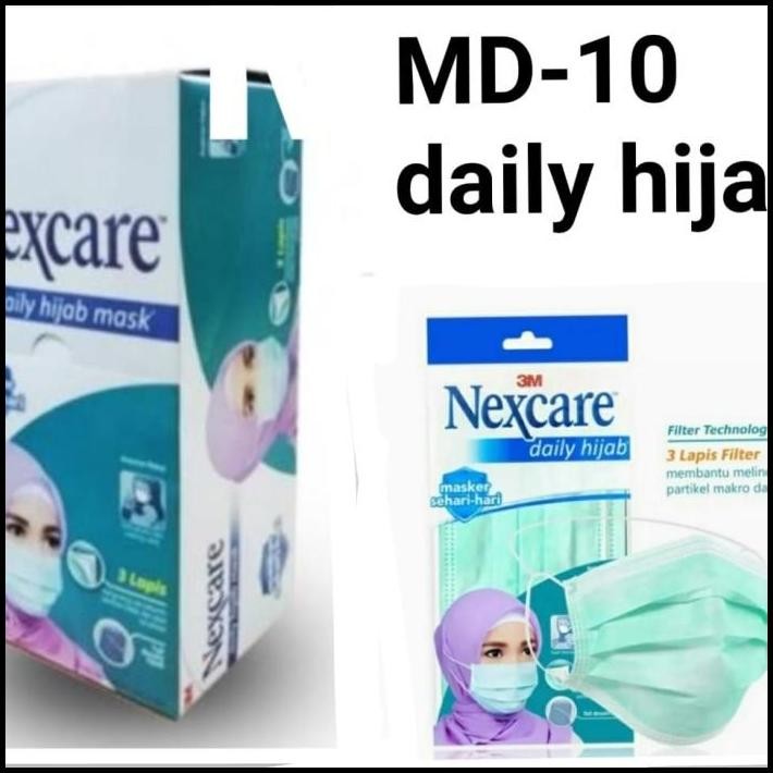 Masker NEXCARE 3M Daily Hijab MD10 Mask kesehatan MD-10