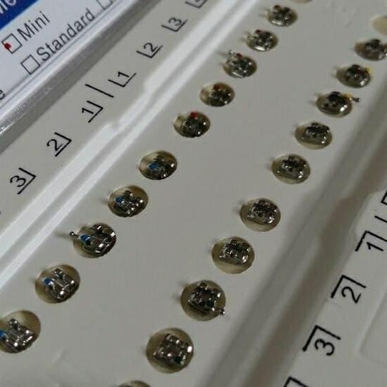 Behel Gigi Perawatan Bracket Mini Roth With Hook Slot 022 / Bracket MIM Roth Bondable Mesh