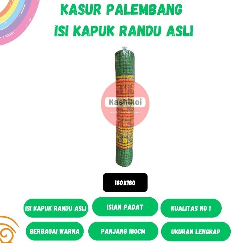Kasur Lantai Palembang Isi Kapuk Randu Asli 100% ORIGINAL - Tebal & Empuk - Anti Alergi - Gratis Ong