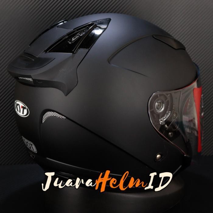 Kyt Helm Galaxy Slide Flat R Visor / Black Doff / Double Visor