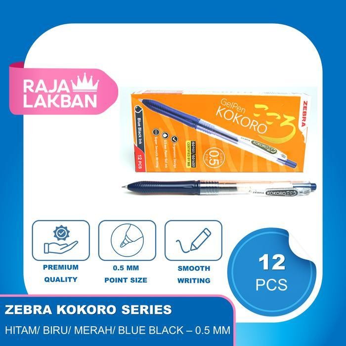 

Sp Pulpen Gel Zebra Kokoro 0.5 Mm Warna Warni - Lusin