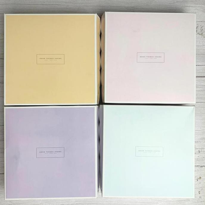 Kotak Kue Memory Ukuran 20 X 20 / Cake Box / Dus Nasi Pastel / Dos Roti Motif / Box Nasi Kotak Kerta