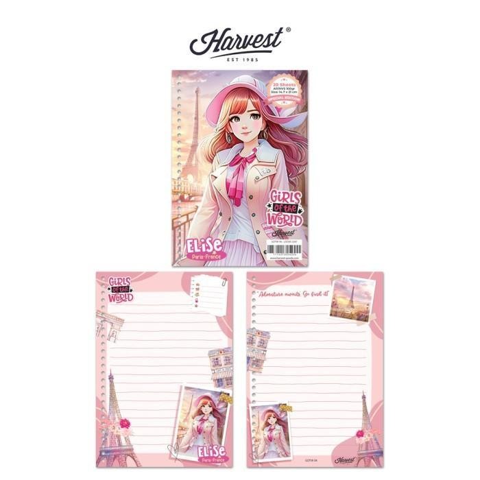 

Sp Loose Leaf / Kertas Binder Harvest A5 Girls Of The World - Paket Isi 6
