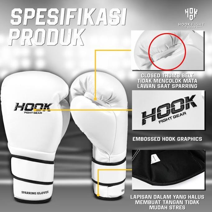 Sparring Gloves Hook Spiral, Sarung Tinju Sparring, Sarung Tinju Hook