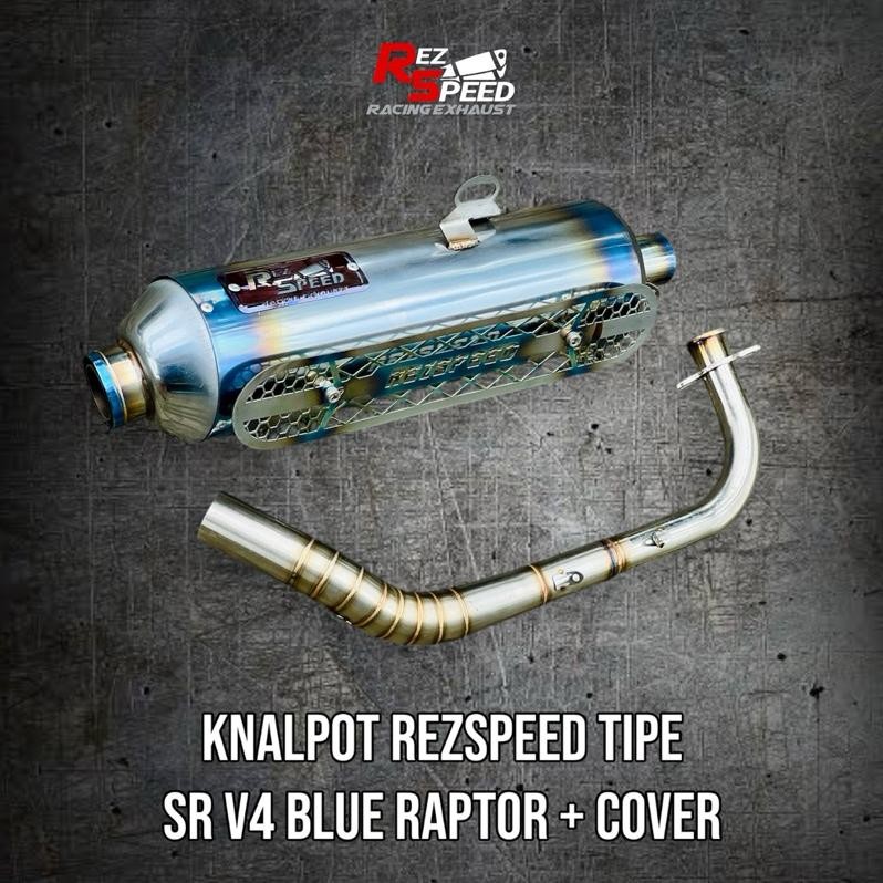 Knalpot Rez Speed Tipe Srv4 Standar Racing Full Stainless Untuk Vario 125 Beat Old Aerox Turbo Nmax 