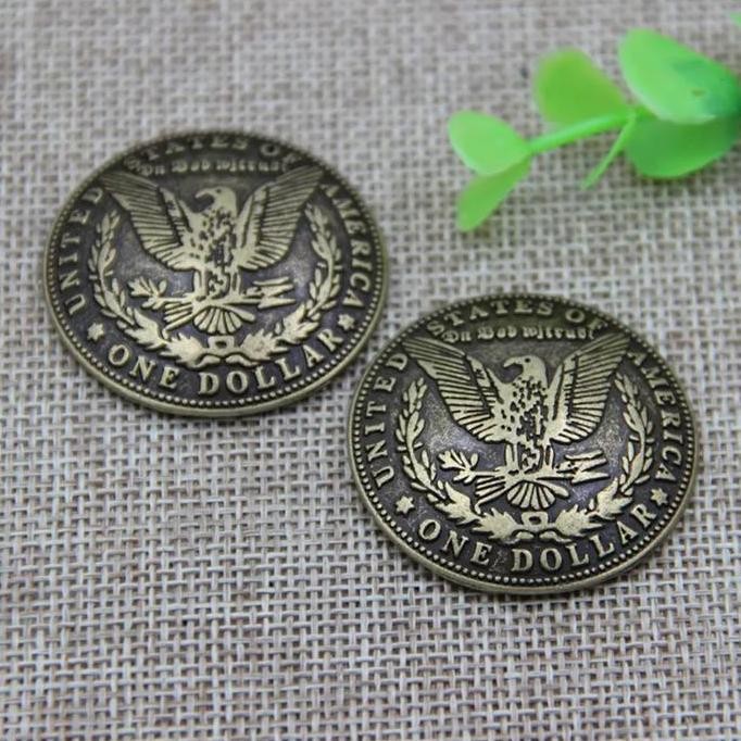 

best produk] Antique Eagle Dollar Pattern Round Screwback Concho | Wallet Bag Belt Leather Craft Accessories