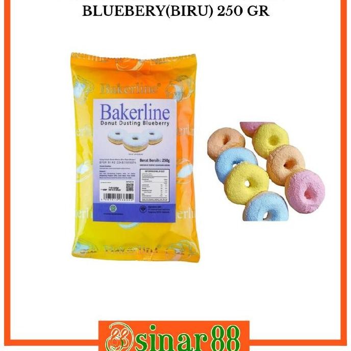

#####] BAKERLINE GULA DONAT DUSTING 250GR PINK DAN BIRU
