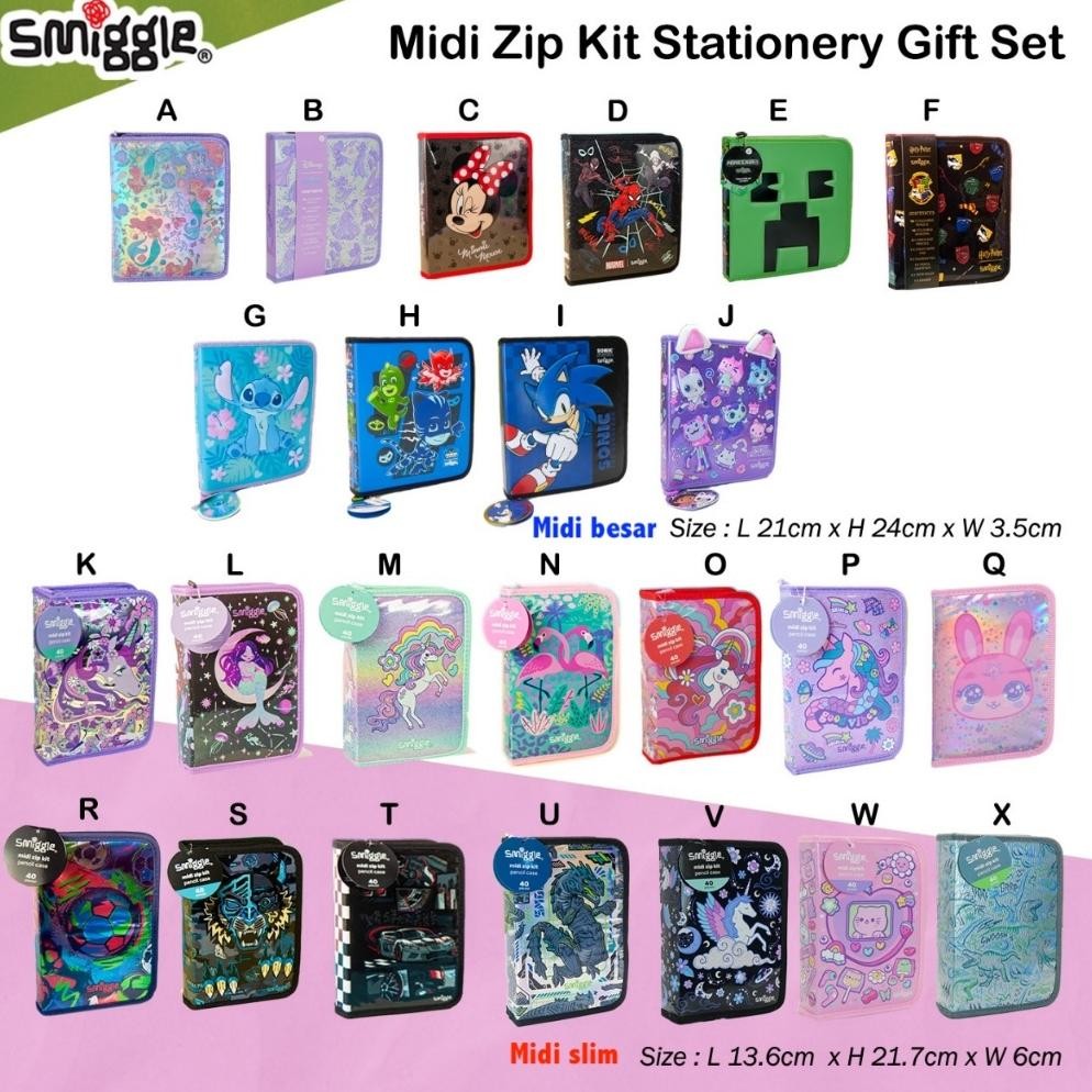 

SMIGGLE Midi Zip Kit Stationery Gift set