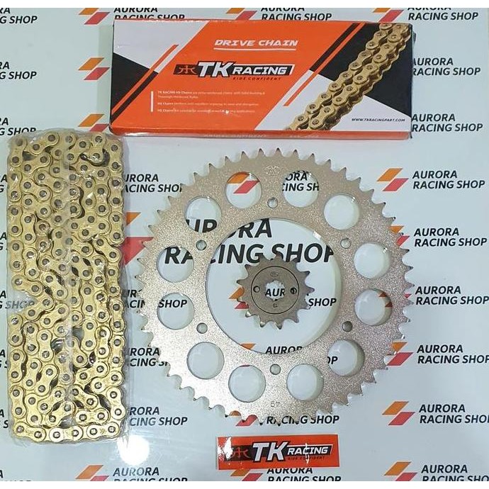 Gear Set Tk 520 Honda Crf 150L & Rantai Tk 520 Hs Gold