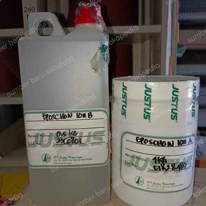 ] Lem resin bening epoxy clear eposchon 1011 Justus