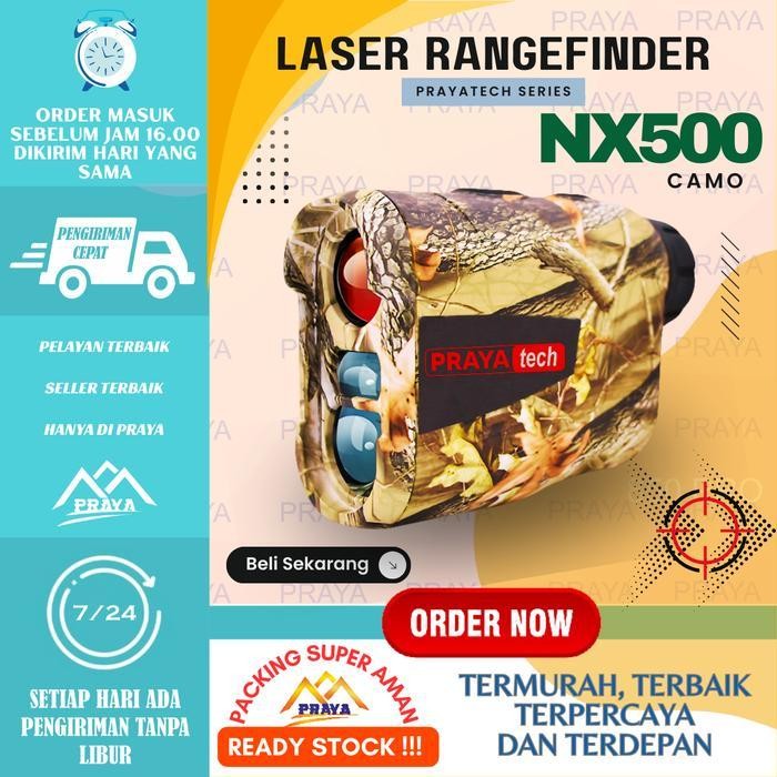 Prayatech Rangefinder Laser Teropong Ukur Jarak Range Finder Digital Original Dan Terpercaya