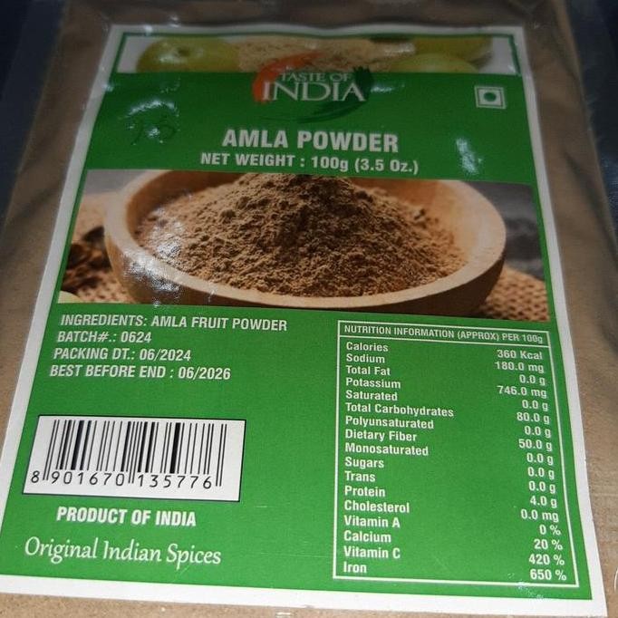 

] toi amla powder 100 gm made in india