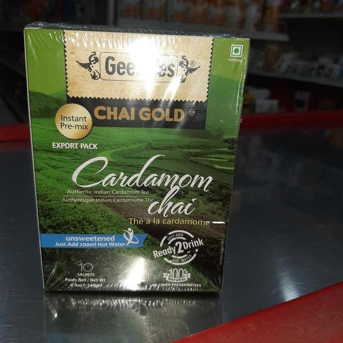 

/////] geebees chai gold cardamon unsweetened 140 gm