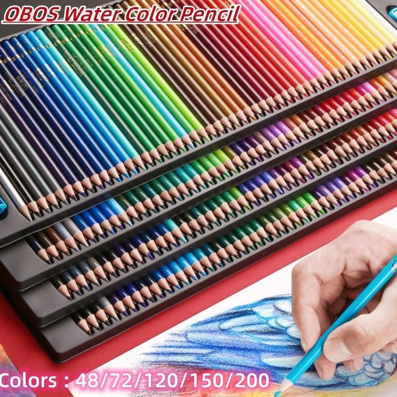 

48/72/120/150/200 Colors OBOS Professional Color Lead OilColor Set Colored Pencils Art Supplies Oil